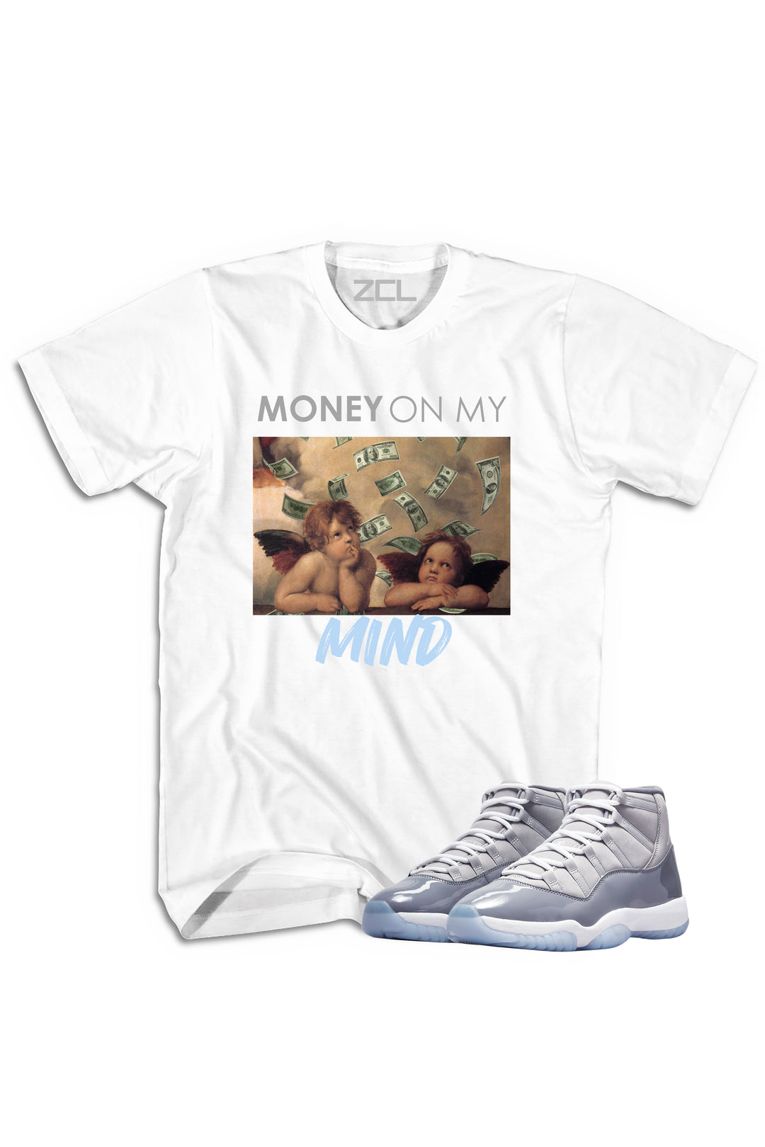 Air Jordan 11 "Money On My Mind" Tee Cool Grey - Zamage