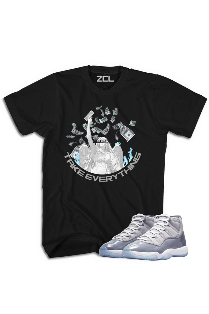 jordan 11 blue snakeskin shirt