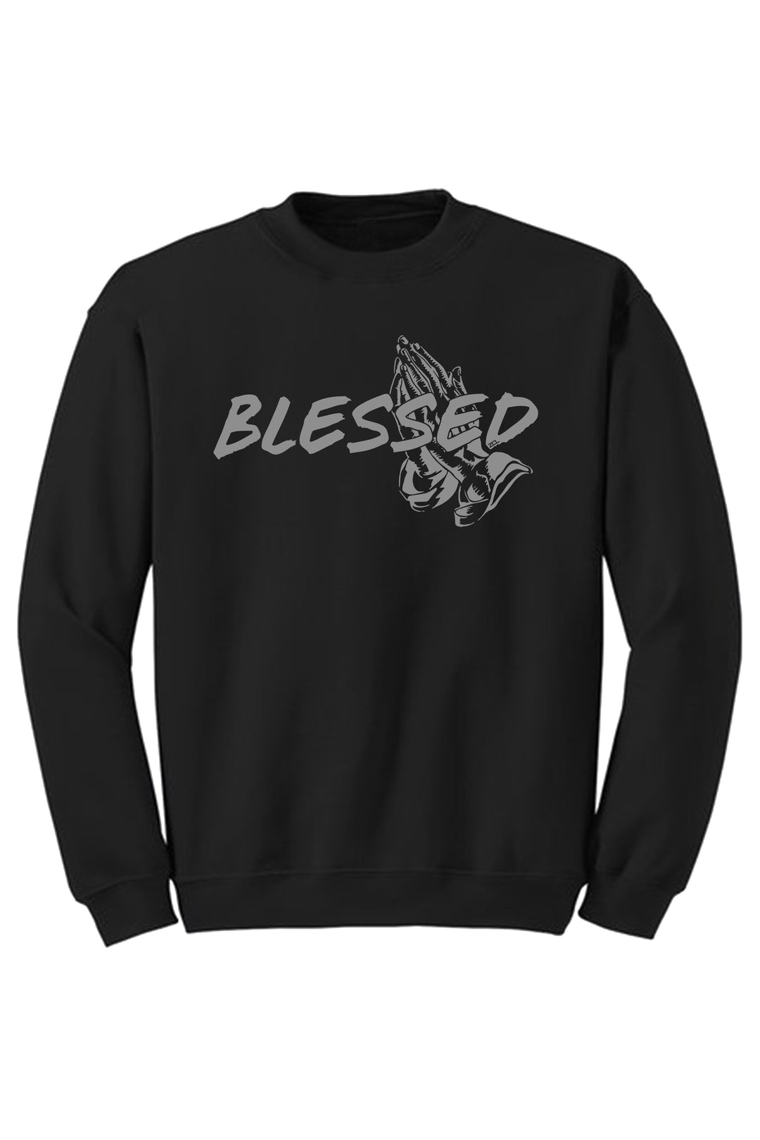 Blessed Crewneck Sweatshirt (Grey Logo) - Zamage