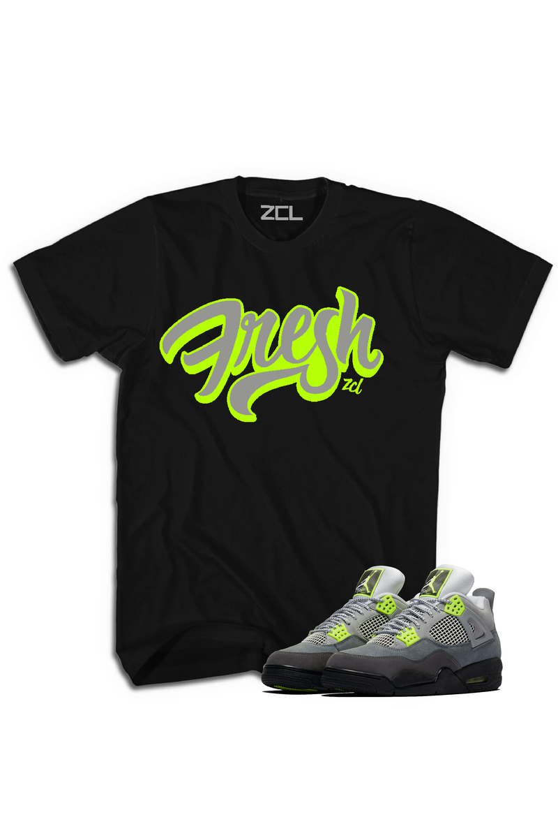 Air Jordan 4 Neon "Fresh" Tee - Zamage