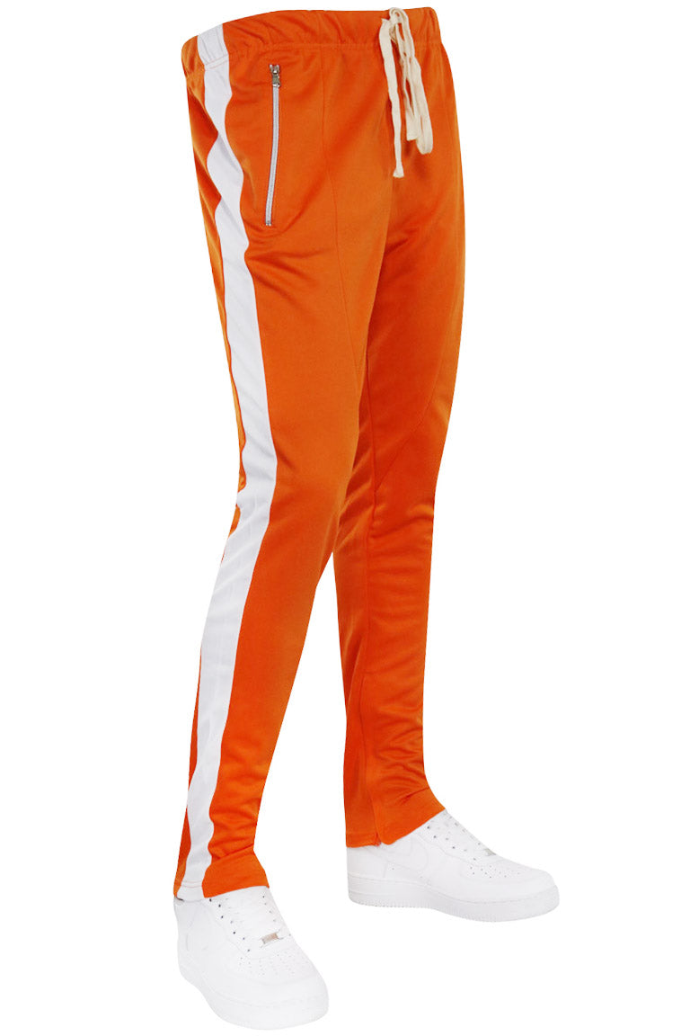 Plus Size Orange Stripe Track Pants