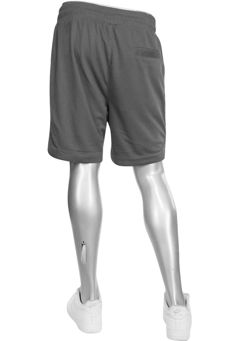 Zip Pocket Mesh Shorts (Grey) - Zamage