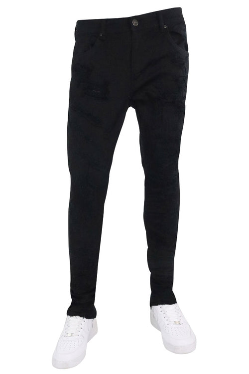 Dirty Wash Denim (Black) - Zamage