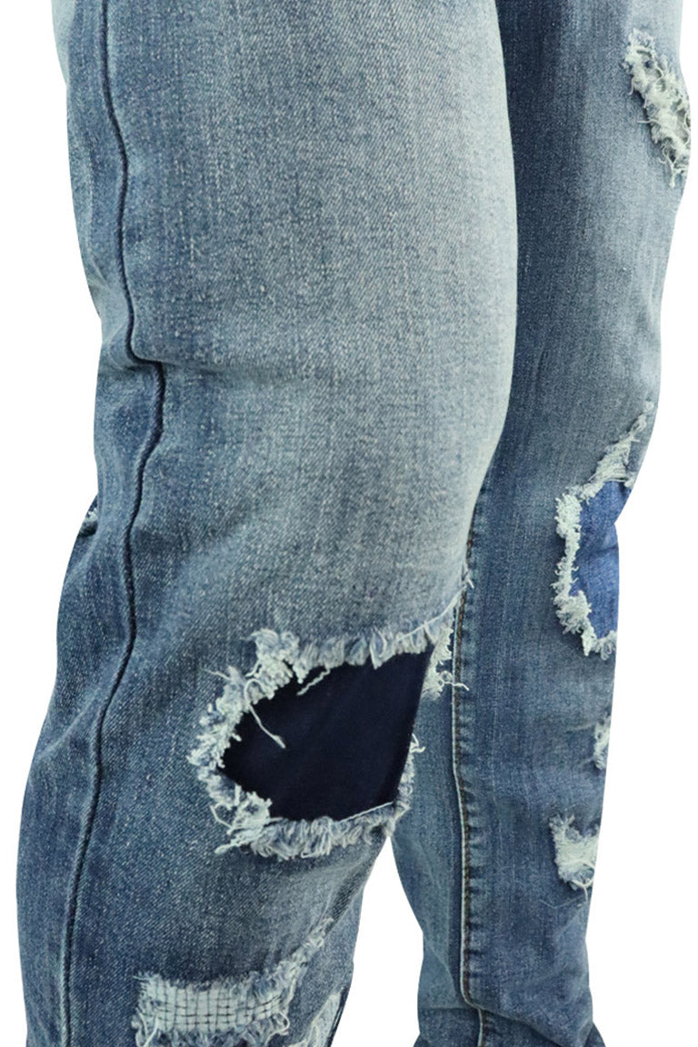 Patched Denim (Blue Wash) - Zamage