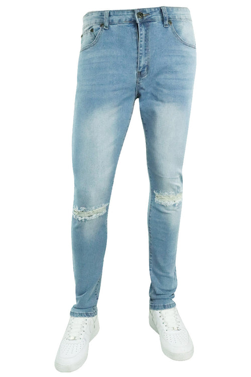 Ripped & Repaired Denim (Tint Ice) - Zamage