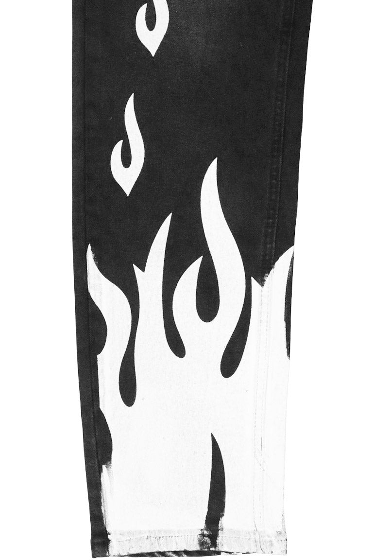 Rising Flame Denim (Black Wash) - Zamage