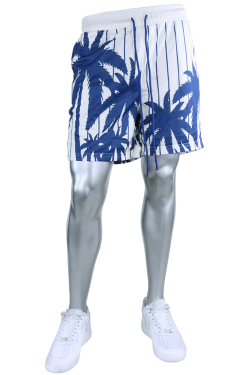 Stripe Palm Mesh Shorts (Cream) - Zamage