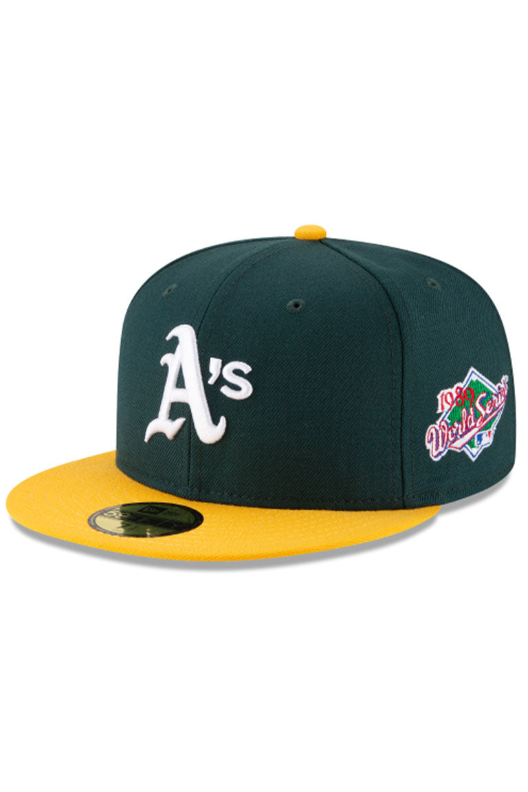 New Era Oakland Athletics 1989 World Series Side Patch 5950 Fitted Hat - Zamage