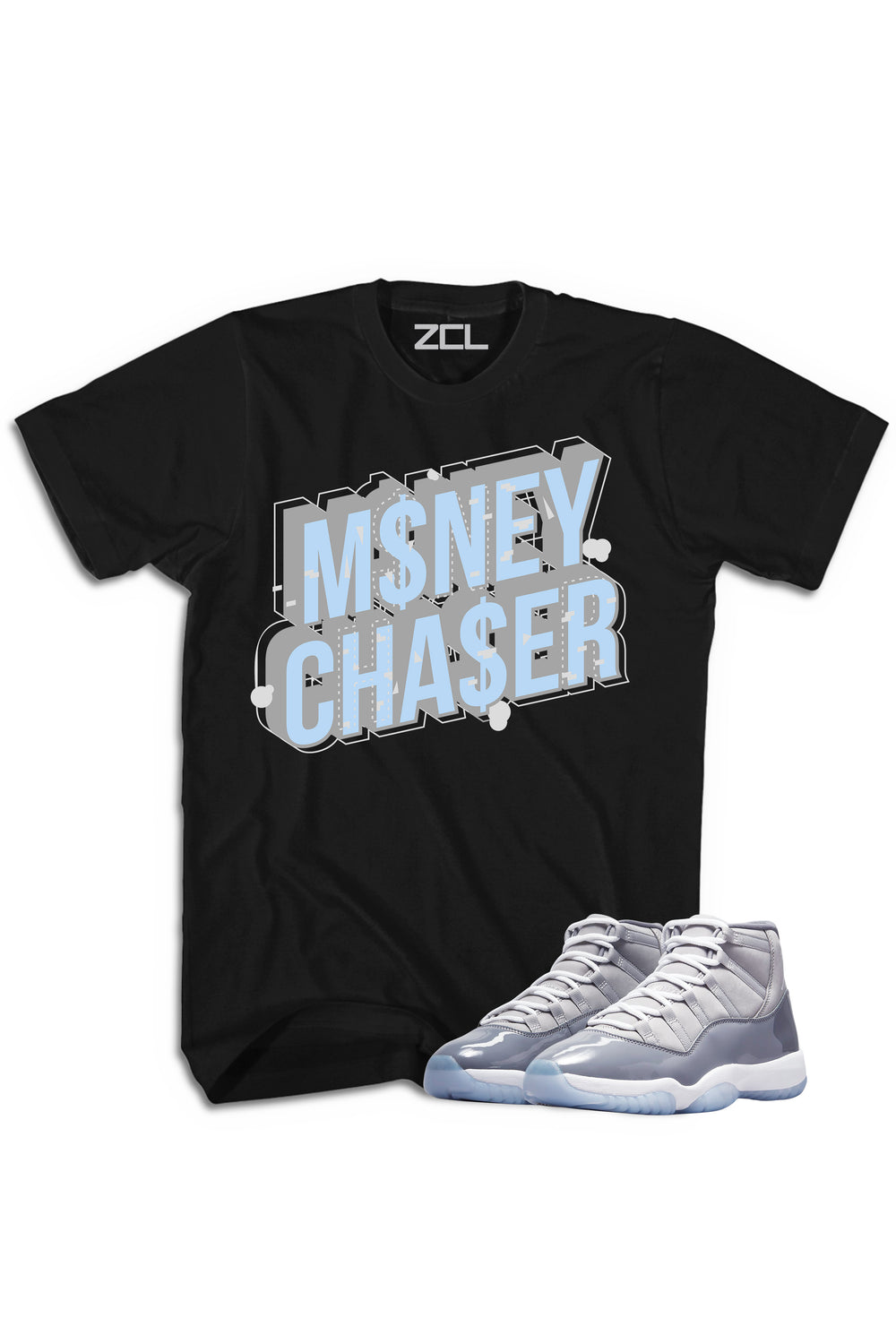 Air Jordan 11 "Money Chaser" Tee Cool Grey - Zamage