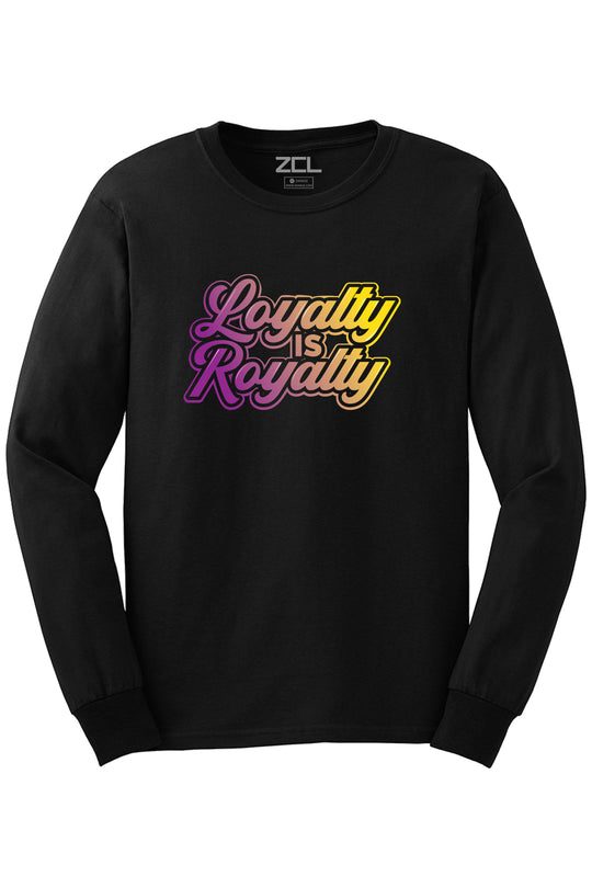 Loyalty Is Royalty Long Sleeve Tee (Purple - Yellow) - Zamage