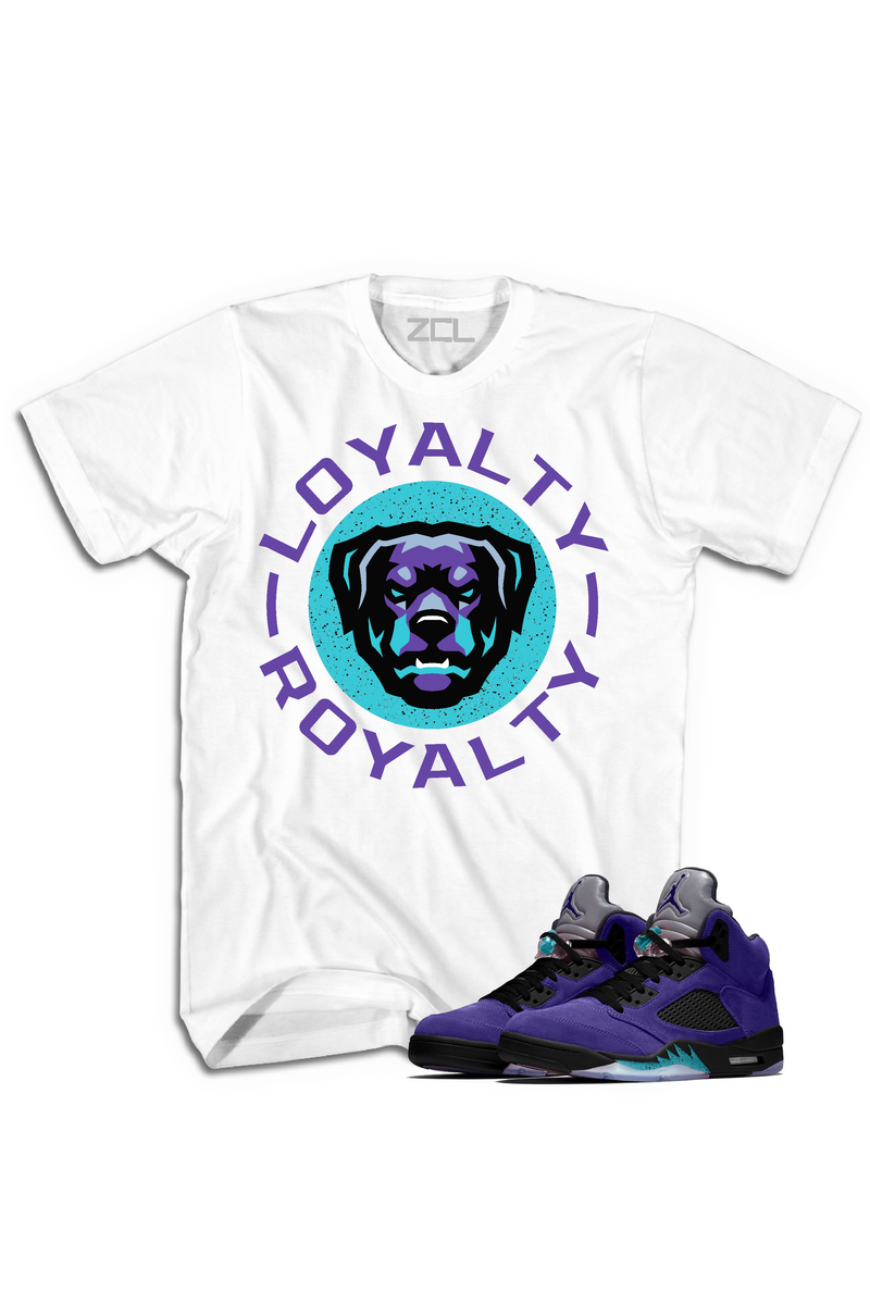 Air Jordan 5 Retro "Loyalty Royalty" Tee Purple Grape - Zamage