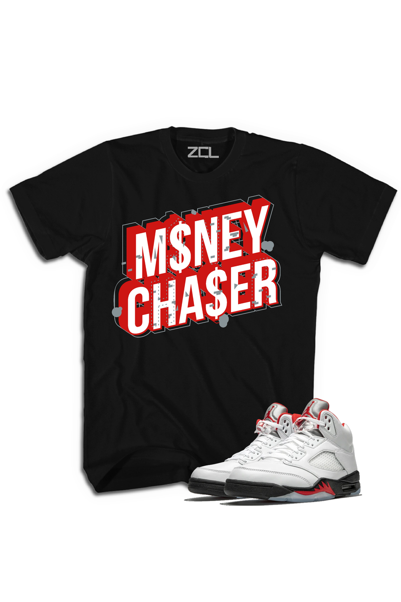 Air Jordan 5 Retro "Money Chaser" Tee Fire Red - Zamage