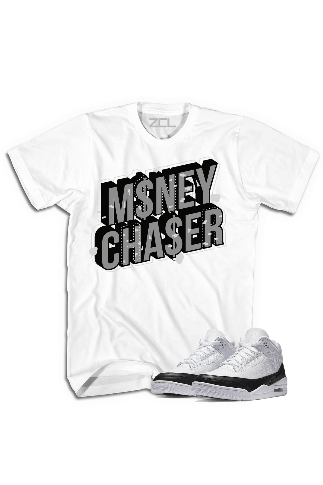 Air Jordan 3 "Money Chaser" Tee Fragment - Zamage