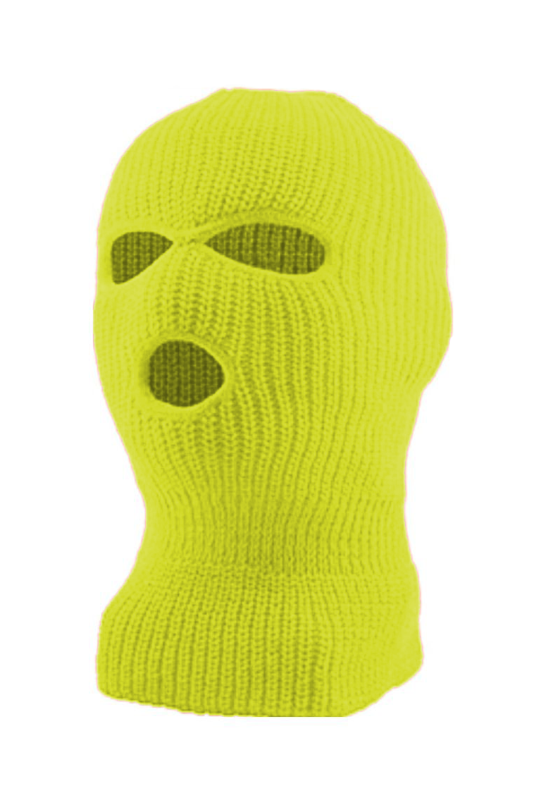 Full Face Mask Neon Yellow (SFBEAN011) - Zamage