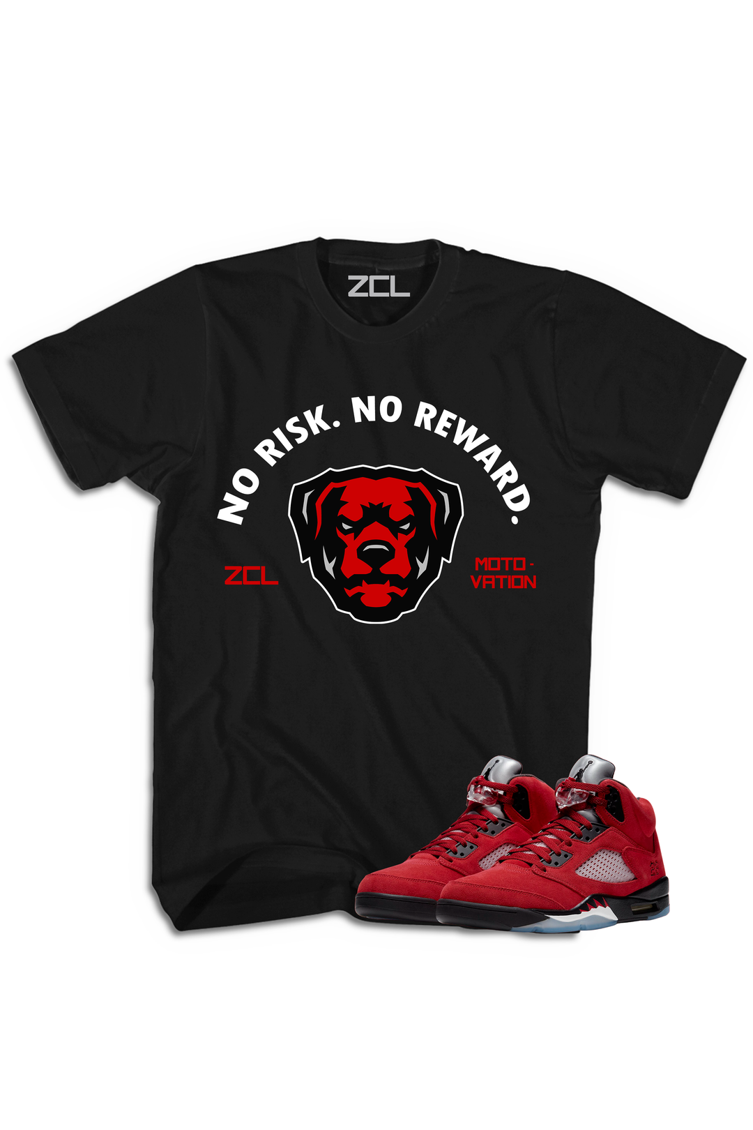 Air Jordan 5 Retro "No Risk No Reward" Tee Raging Bull - Zamage