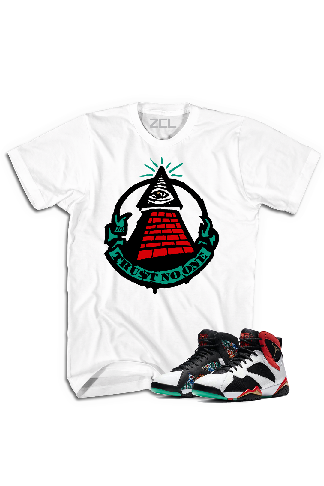 Air Jordan 7 China "Trust No One" Tee Chile Red - Zamage