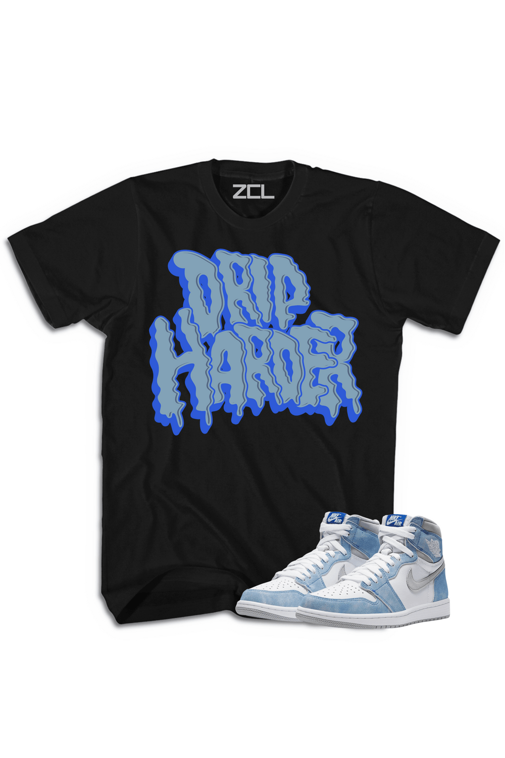 Air Jordan 1 High OG "Drip Harder" Tee (Hyper Royal) - Zamage