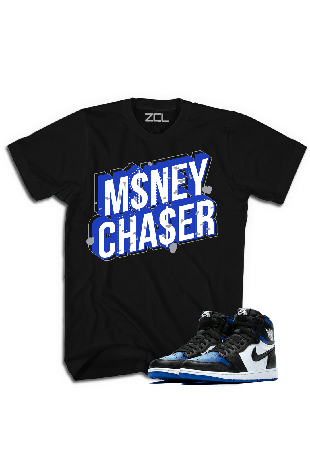 Air Jordan 1 High OG "Money Chaser" Tee (Game Royal) - Zamage
