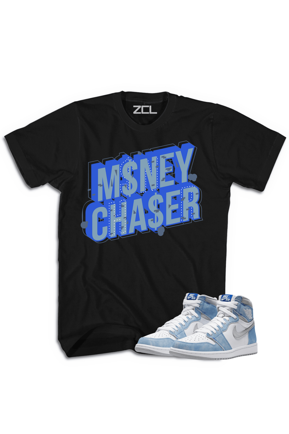 Air Jordan 1 High OG "Money Chaser" Tee (Hyper Royal) - Zamage