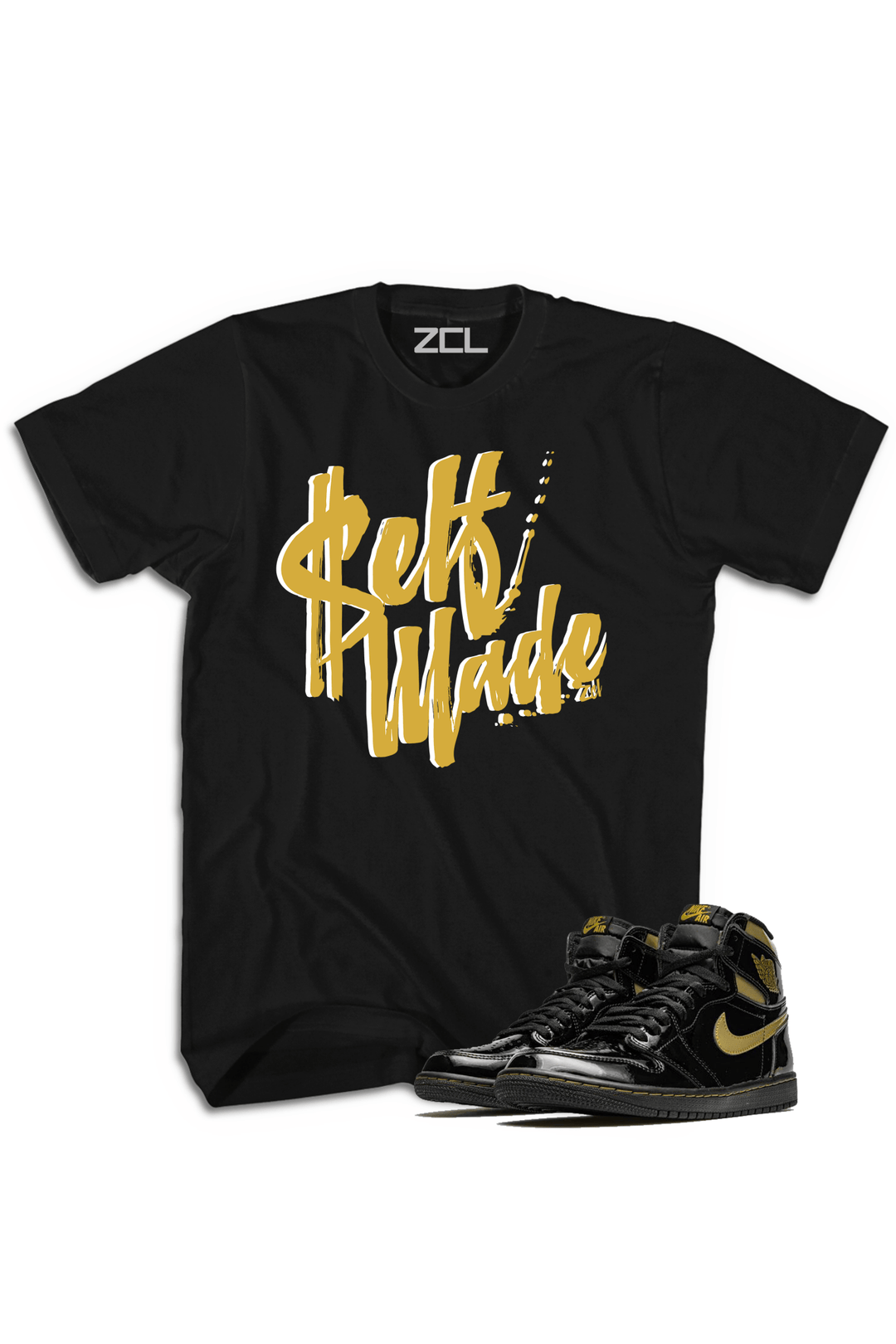 Air Jordan 1 High OG "Self Made" Tee (Metallic Gold) - Zamage