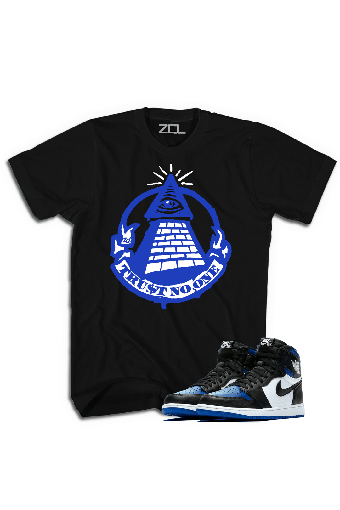 Air Jordan 1 High OG "Trust No One" Tee (Game Royal) - Zamage