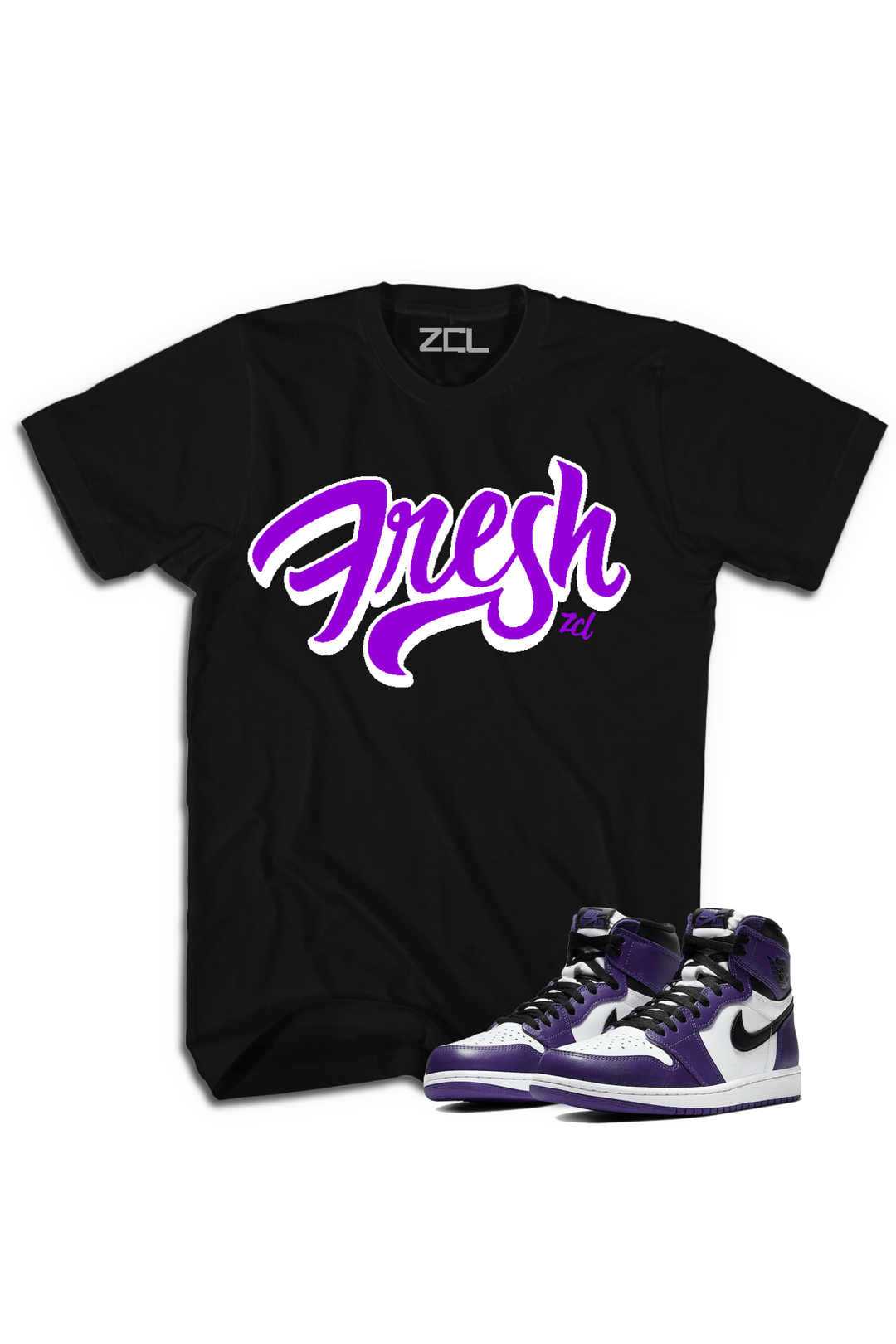 Air Jordan 1 Retro High OG "Fresh" Tee (Court Purple) - Zamage