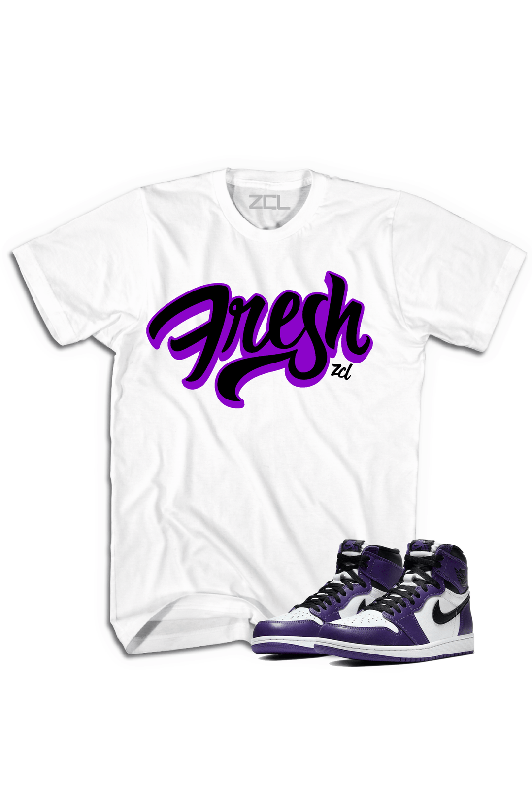 Air Jordan 1 Retro High OG "Fresh" Tee (Court Purple) - Zamage