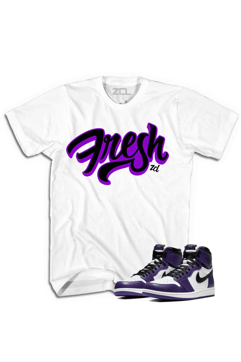 Air Jordan 1 Retro High OG "Fresh" Tee (Court Purple) - Zamage