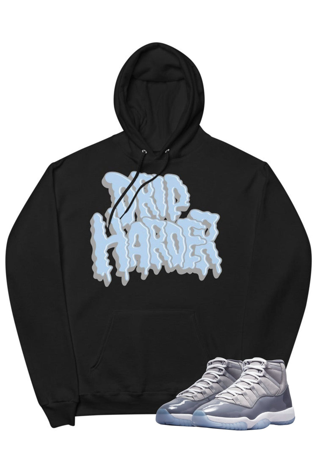 Air Jordan 11 "Drip Harder" Hoodie Cool Grey - Zamage