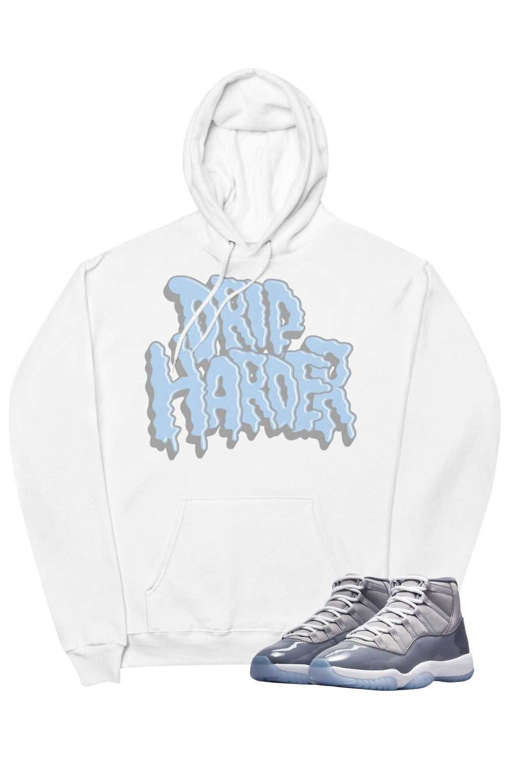 Air Jordan 11 "Drip Harder" Hoodie Cool Grey - Zamage