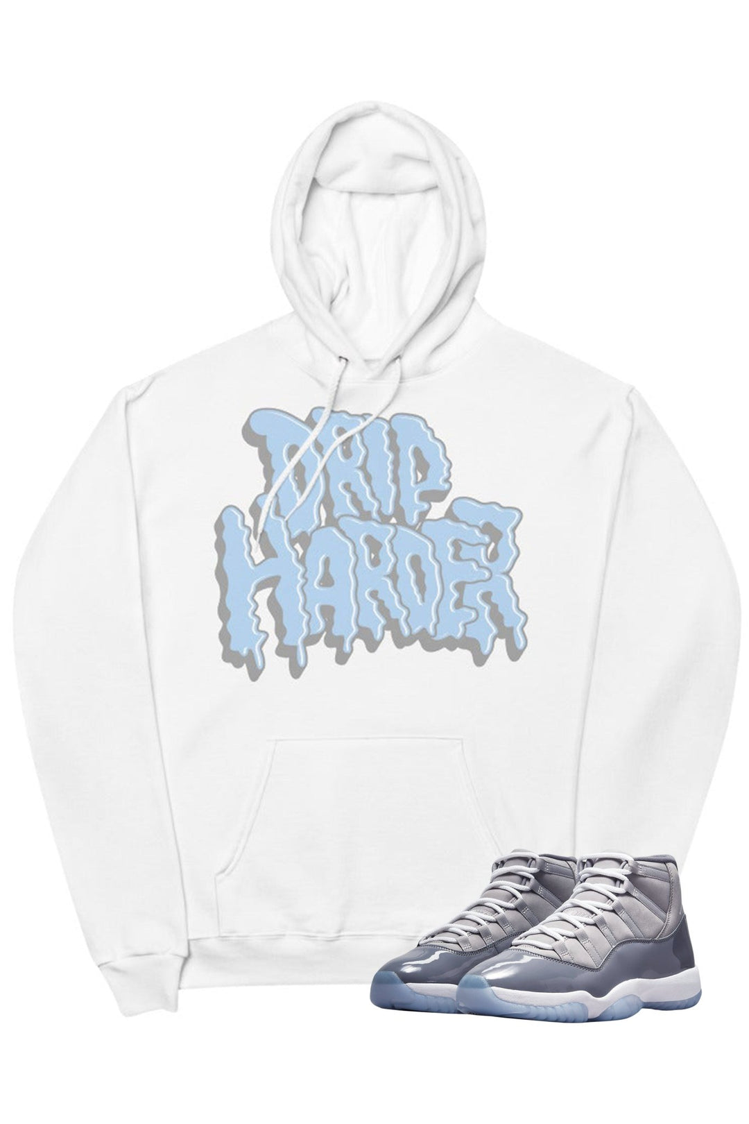 Air Jordan 11 "Drip Harder" Hoodie Cool Grey - Zamage