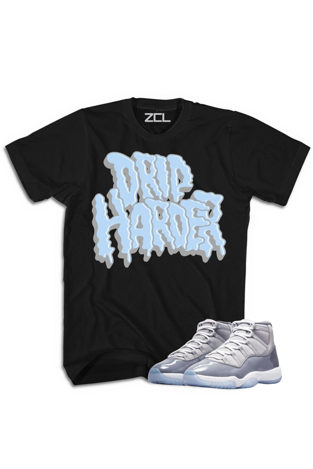 Air Jordan 11 "Drip Harder" Tee Cool Grey - Zamage