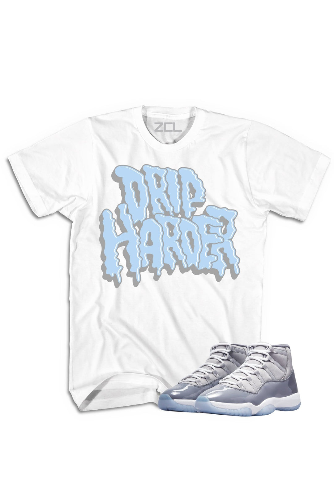 Air Jordan 11 "Drip Harder" Tee Cool Grey - Zamage