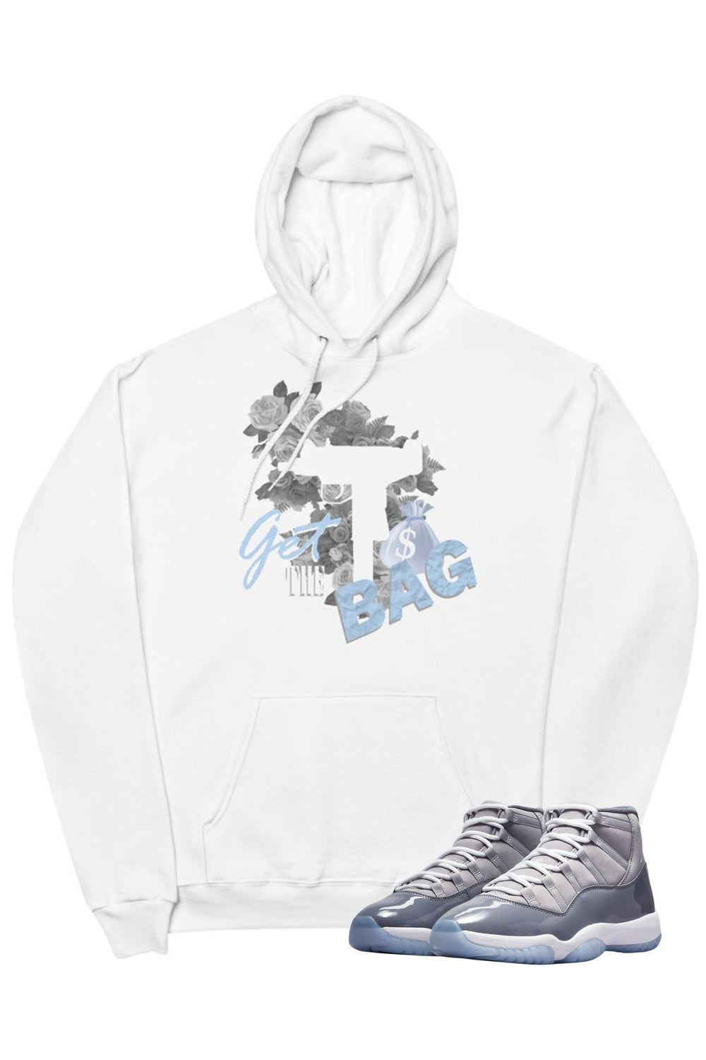 Air Jordan 11 "Get The Bag" Hoodie Cool Grey - Zamage