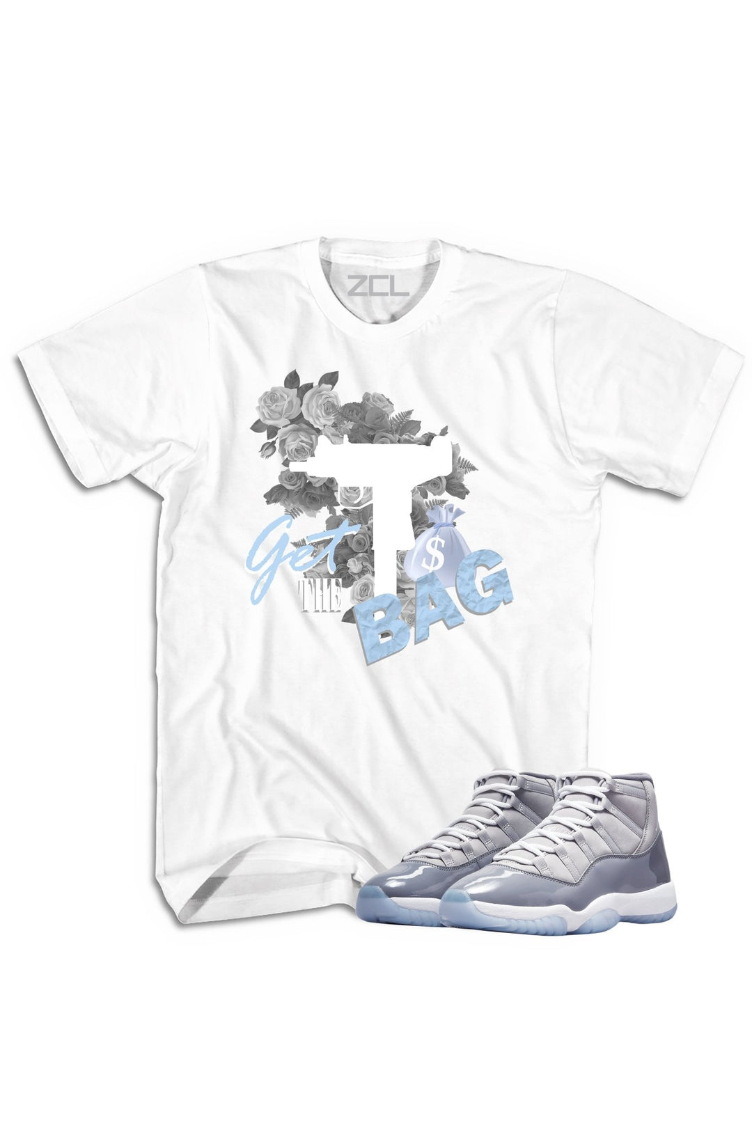 Air Jordan 11 "Get The Bag" Tee Cool Grey - Zamage