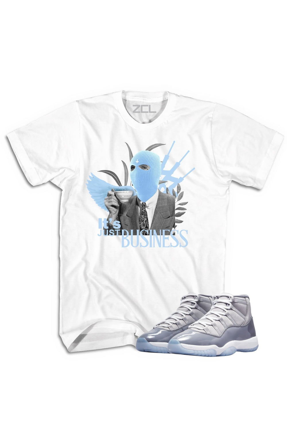 Air Jordan 11 "It's Just Business" Tee Cool Grey - Zamage