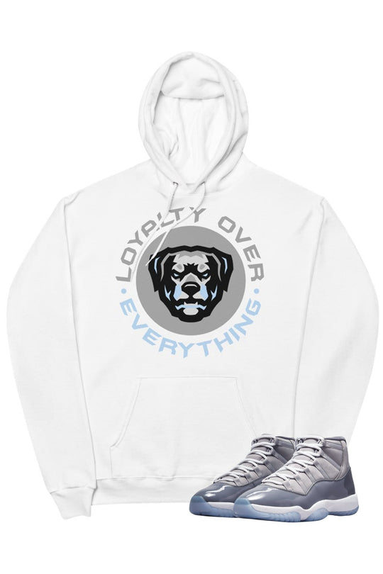 Air Jordan 11 "Loyalty Over Everything" Hoodie Cool Grey - Zamage