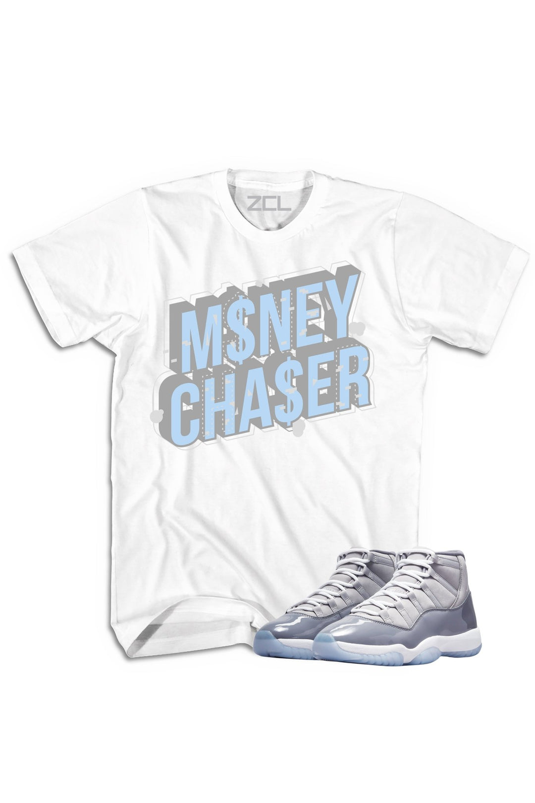 Air Jordan 11 "Money Chaser" Tee Cool Grey - Zamage