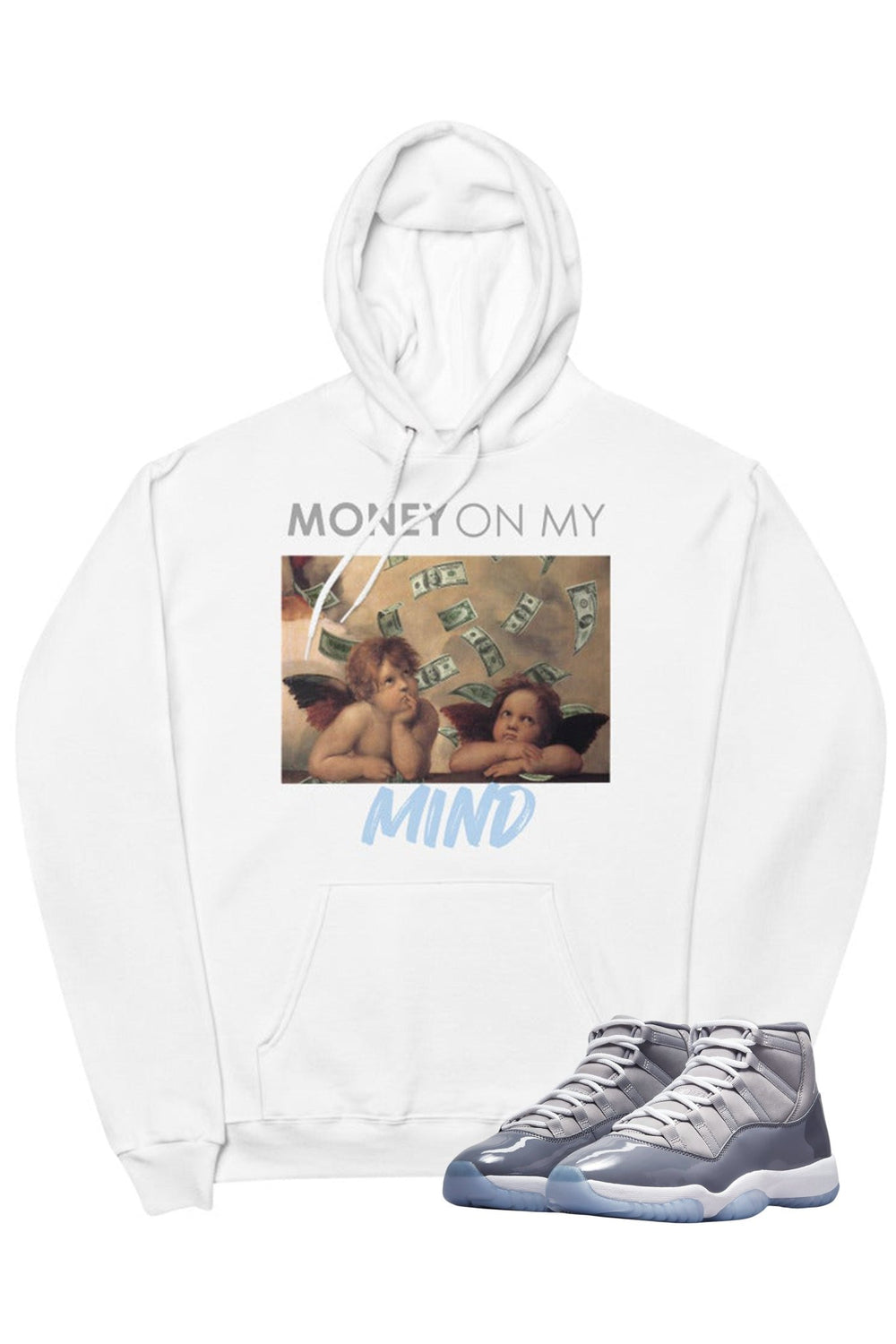 Air Jordan 11 "Money On My Mind" Hoodie Cool Grey - Zamage