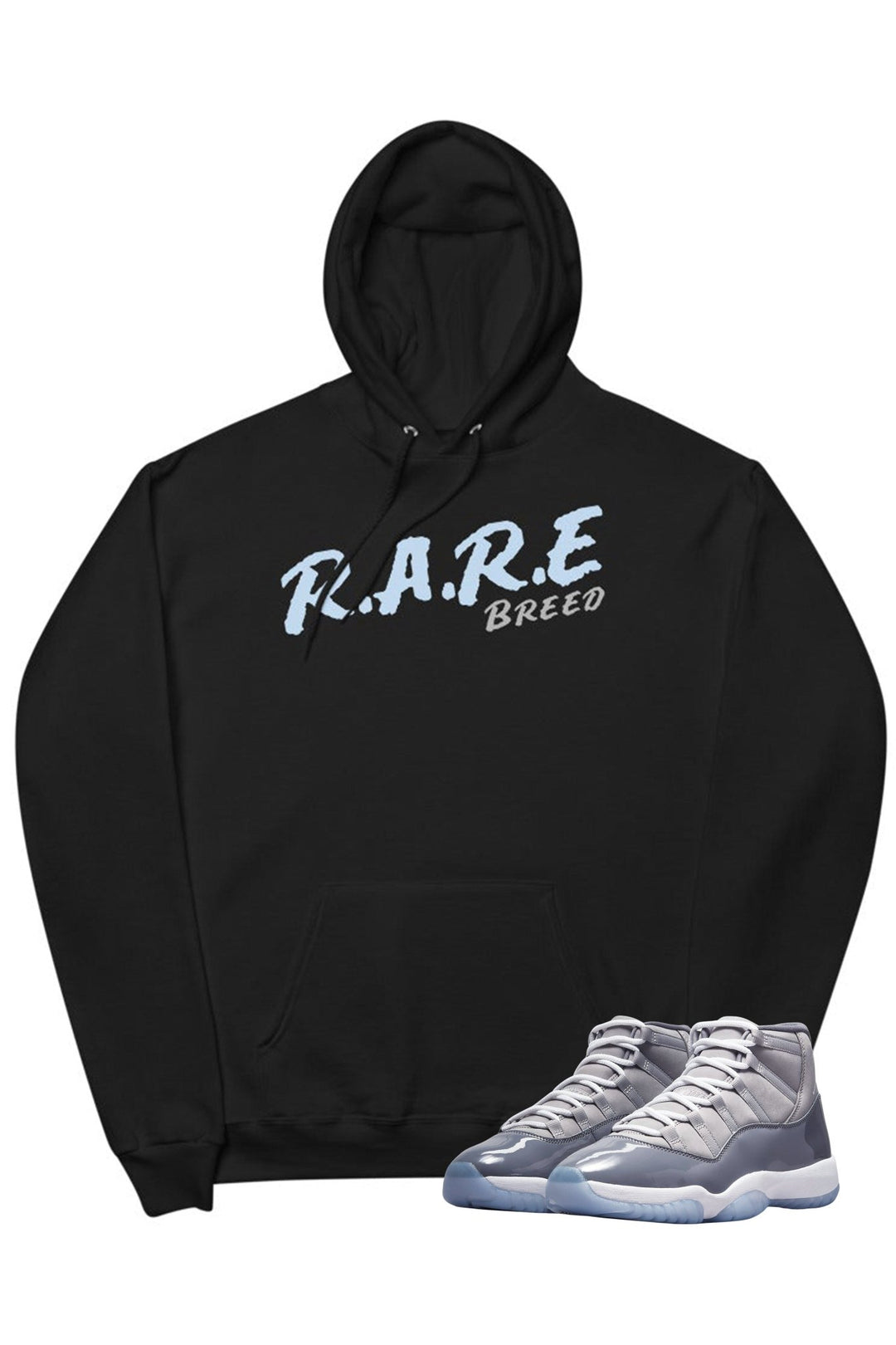 Air Jordan 11 "Rare Breed" Hoodie Cool Grey - Zamage
