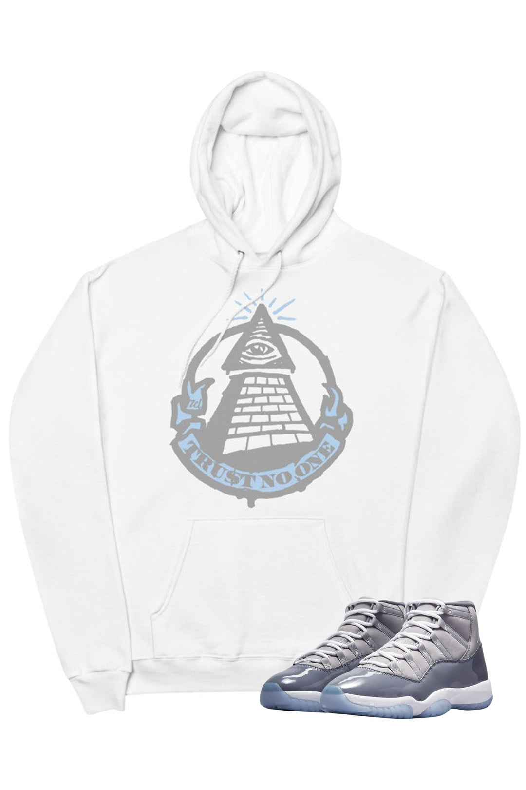 Air Jordan 11 "Trust No One" Hoodie Cool Grey - Zamage