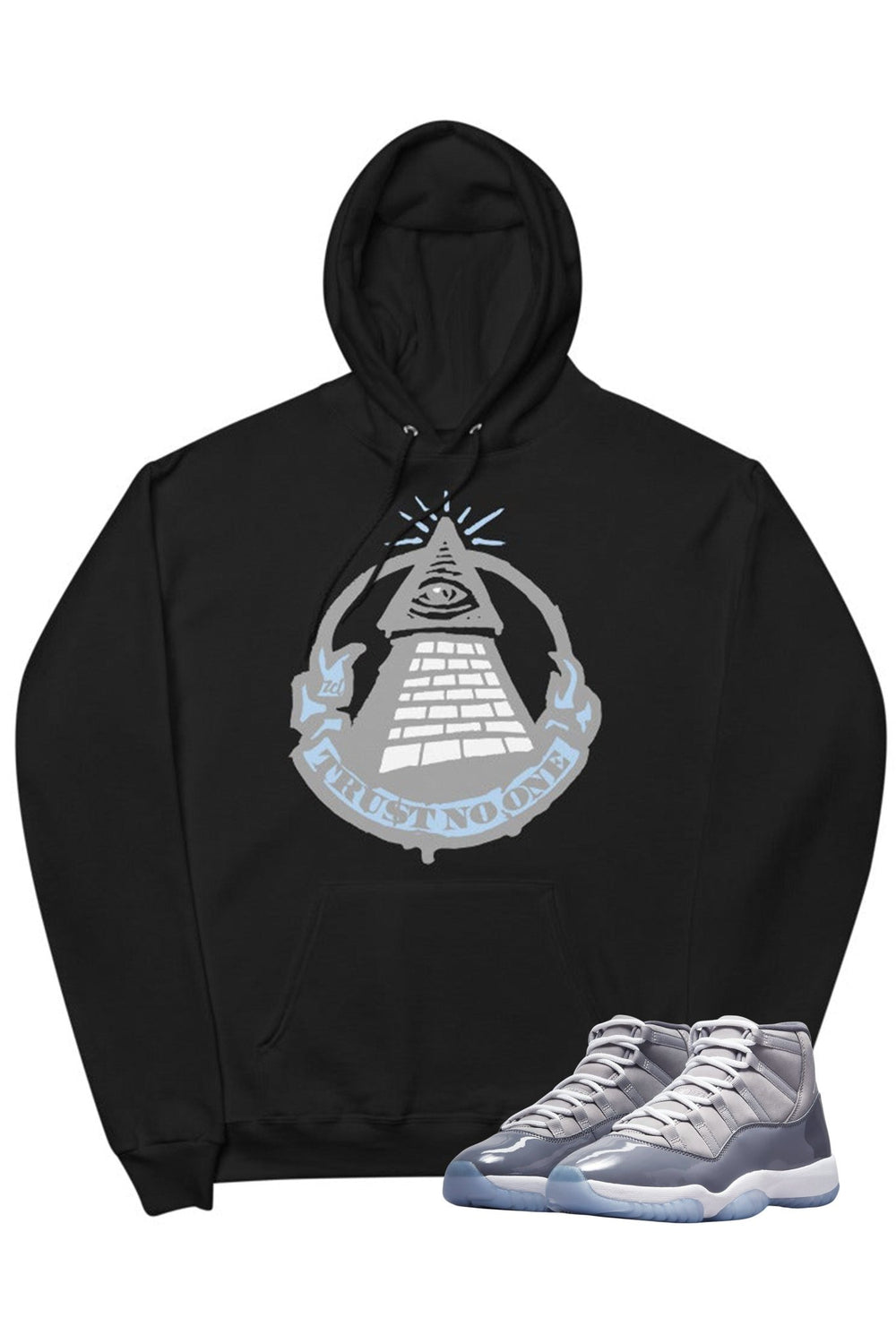 Air Jordan 11 "Trust No One" Hoodie Cool Grey - Zamage