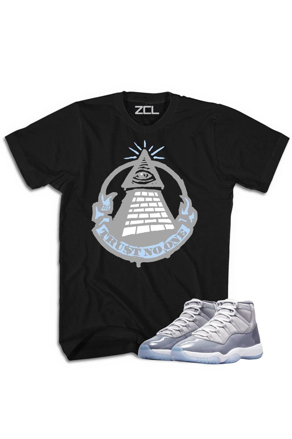 Air Jordan 11 "Trust No One" Tee Cool Grey - Zamage