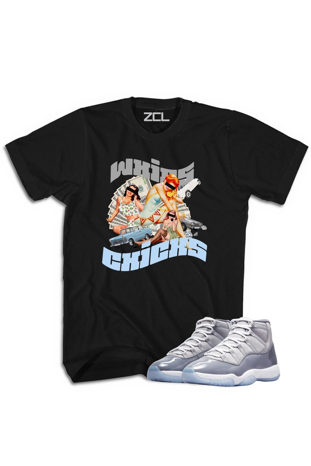 Air Jordan 11 "Whips N Chicks" Tee Cool Grey - Zamage