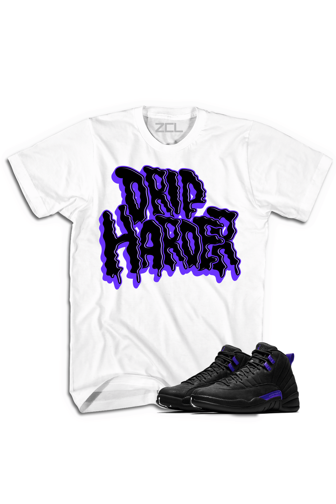 Air Jordan 12 "Drip Harder" Tee (Dark Concord) - Zamage