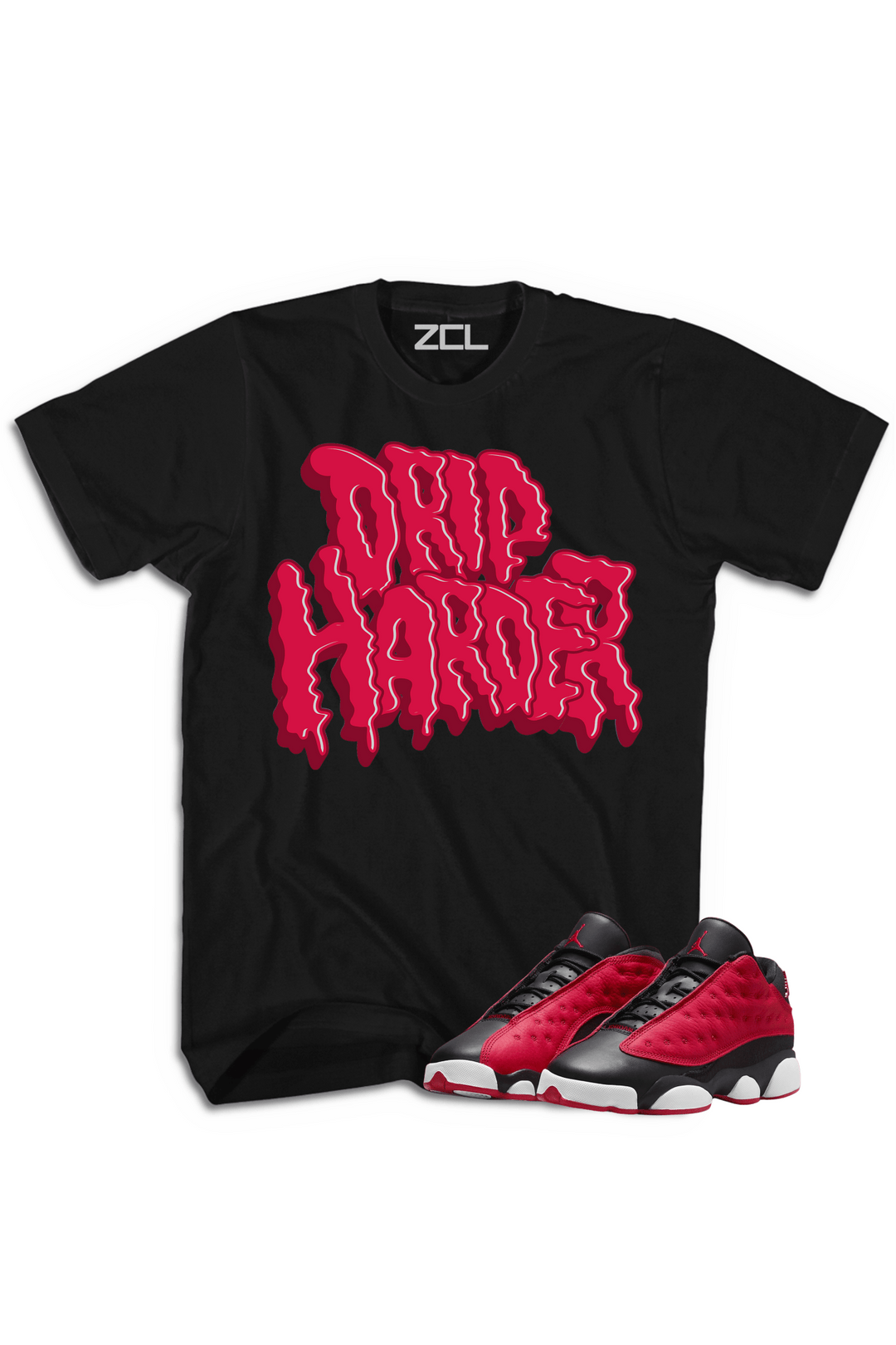 Air Jordan 13 Low "Drip Harder" Tee Very Berry - Zamage