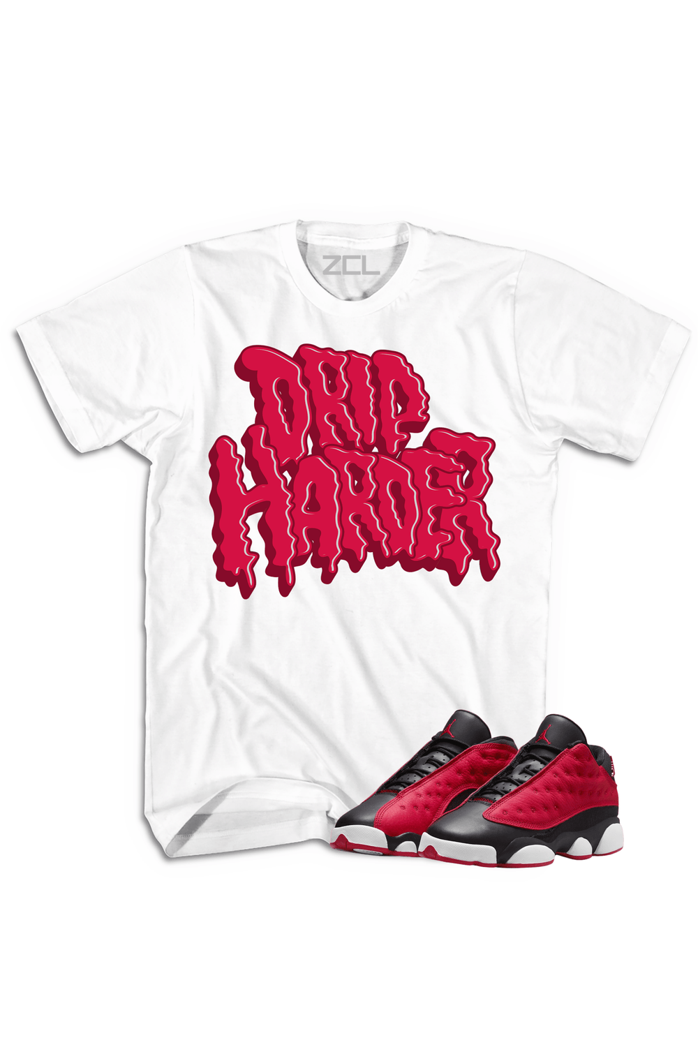 Air Jordan 13 Low "Drip Harder" Tee Very Berry - Zamage