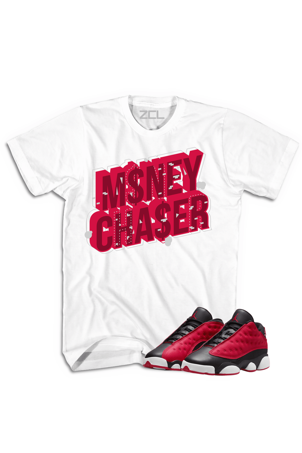 Air Jordan 13 Low "Money Chaser" Tee Very Berry - Zamage