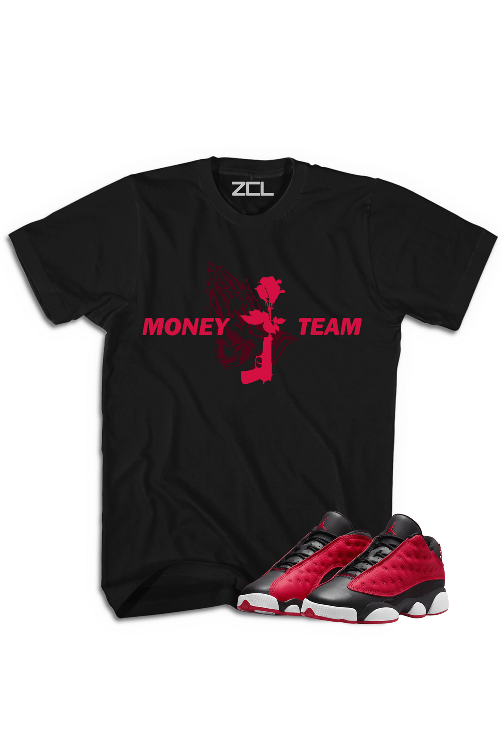 Air Jordan 13 Low "Money Team" Tee Very Berry - Zamage
