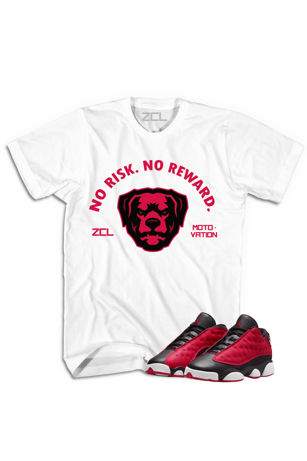 Air Jordan 13 Low "No Risk No Reward" Tee Very Berry - Zamage